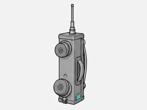 Drawing of the SCR-536 Handie-Talkie